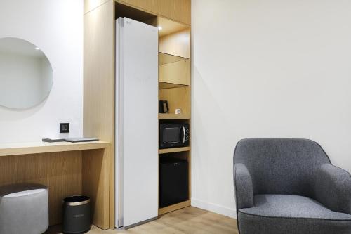 Η κουζίνα ή μικρή κουζίνα στο BrownDot Hotel Hongseong Naepo