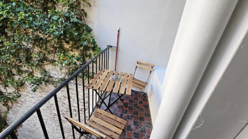 Balkón nebo terasa v ubytování Studio cocon
