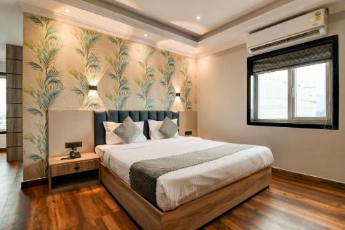 Hotel Seventy Sevenにあるベッド