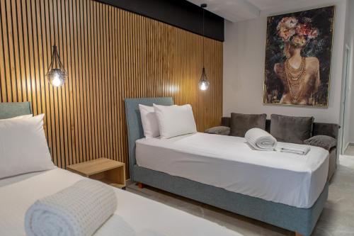 Katil atau katil-katil dalam bilik di Konstantinoupolis Rooms
