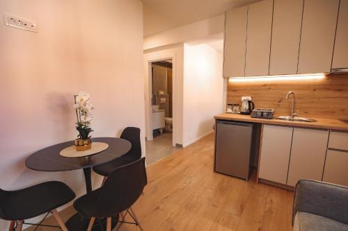Η κουζίνα ή μικρή κουζίνα στο St James Apartments Medjugorje