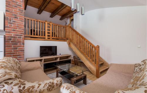 Μια τηλεόραση ή/και κέντρο ψυχαγωγίας στο Stunning Apartment In Vrbovsko