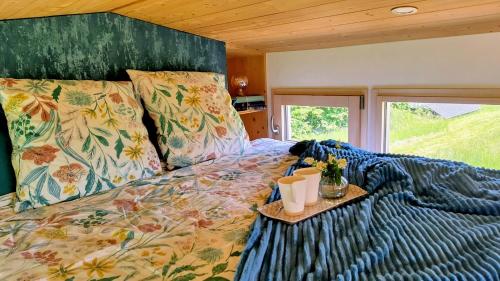 Postel nebo postele na pokoji v ubytování Tiny House autonome