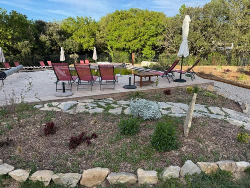 Photo de la galerie de l'établissement Mas des sauges, à Saint-Mathieu-de-Tréviers