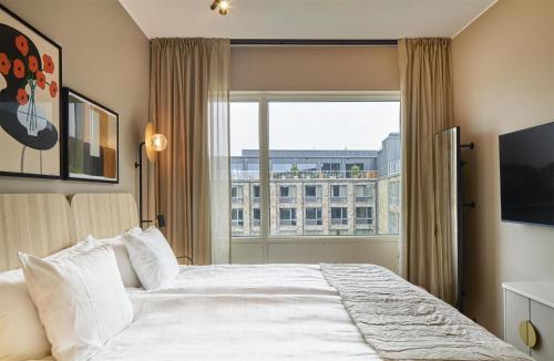 Una cama o camas en una habitación de Scandic Karlskrona