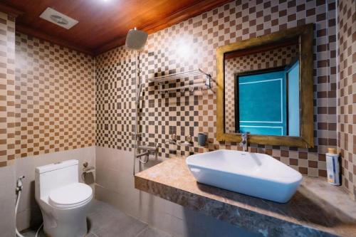 Koupelna v ubytování Ma Pi Leng Hotel