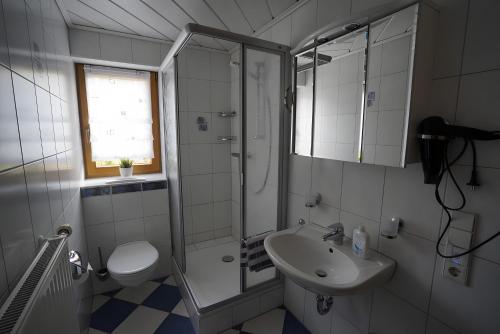 Koupelna v ubytování Ferienwohnung Bohnert