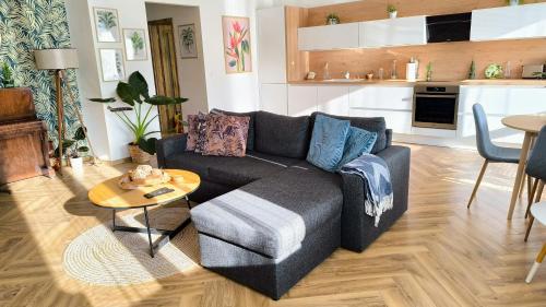 Kuchyň nebo kuchyňský kout v ubytování Apartment Botanica