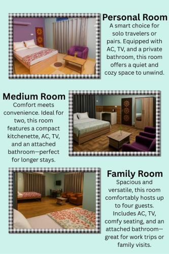 Una cama o camas en una habitación de Safarnama