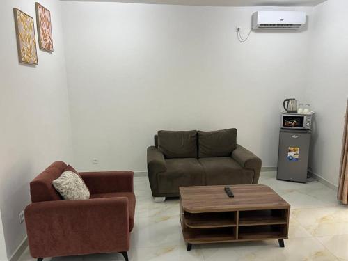 Χώρος καθιστικού στο Residence Alpha