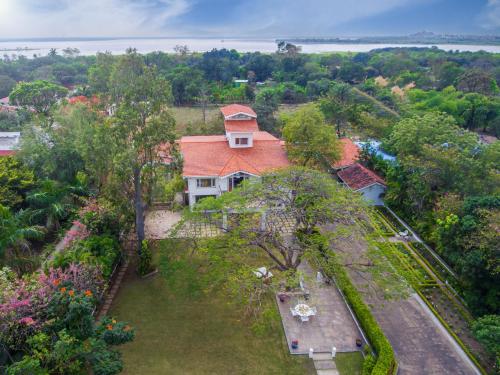 an aerial view of a house with a garden at Helen's Garden , Bhopal in Bhopal