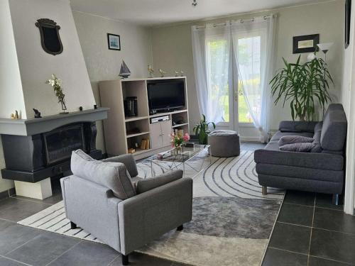 Maison calme proche du centre de Guérande avec jardin, véranda et WIFI - FR-1-392-132