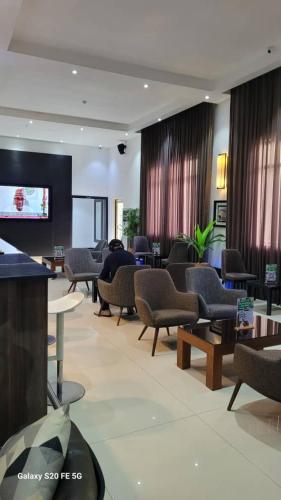 Χώρος καθιστικού στο GreenPoint Hotel