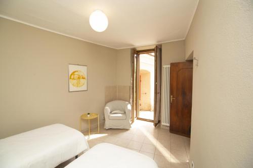 Cà dei Brenta - Garden - San Fedele Intelvi - Comoにあるベッド