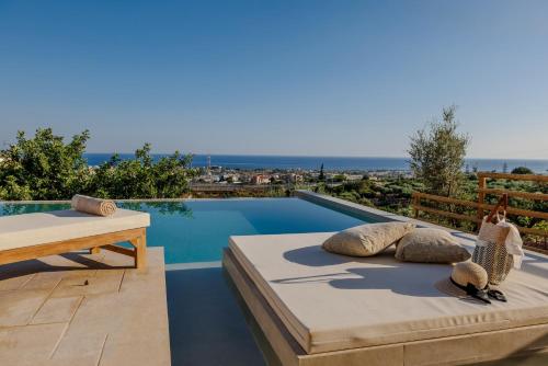 Malia Vista Villa with Panoramic Sea View and Private Pool