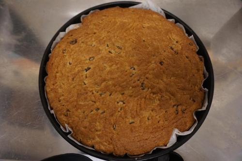a cake sitting in a pan on a counter at Agriturismo U muinettu in La Spezia