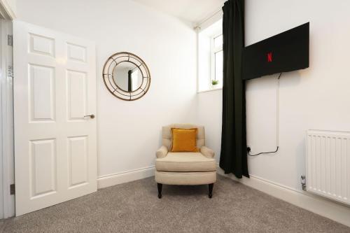 Χώρος καθιστικού στο Modern 3Bed, Wi-Fi, Dining for 6