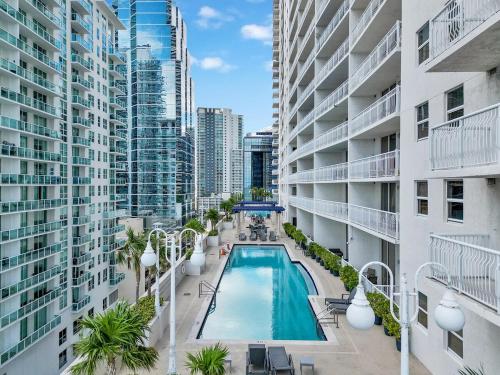 Πισίνα στο ή κοντά στο Brickell Condo in Miami Near beaches