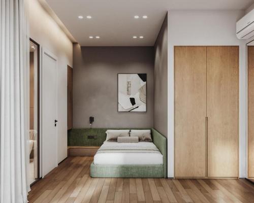 Ένα ή περισσότερα κρεβάτια σε δωμάτιο στο 3 room appartment on Tumanyan street