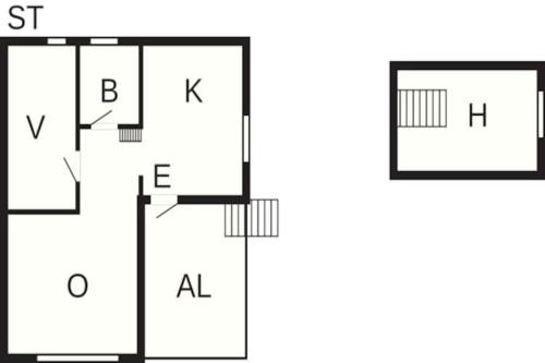 Půdorys ubytování 5 person holiday home in BREDARED-By Traum