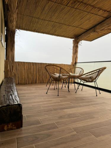 Balkón nebo terasa v ubytování Lidova Apartments