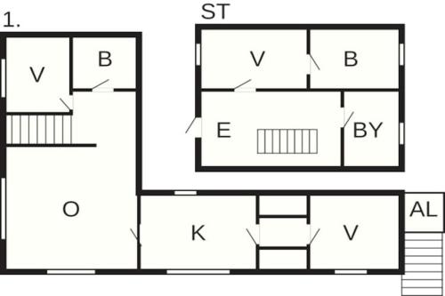a schematic diagram of a house with different symbols at 8 person holiday home in BRÅLANDA-By Traum in Brålanda