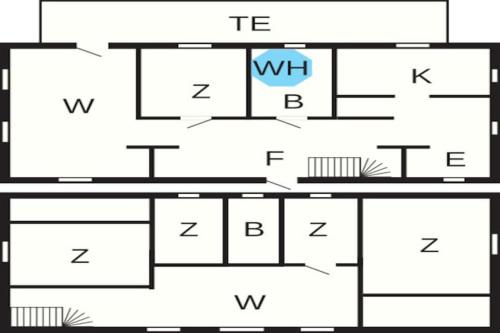 a block diagram of a building with the prefix at 12 person holiday home in HOVA in Hova