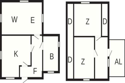 two diagrams of a block with the number of electrons at 4 person holiday home in STUREFORS in Sturefors