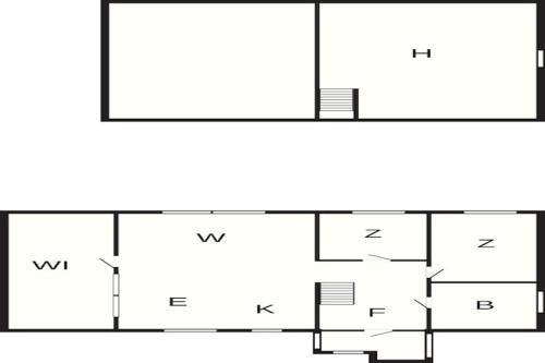 a schematic diagram of a house at 4 star holiday home in KALV in Kalv