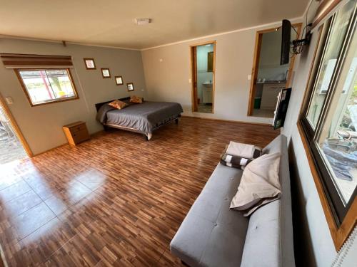 Postel nebo postele na pokoji v ubytování Agro Camping Los Costeños