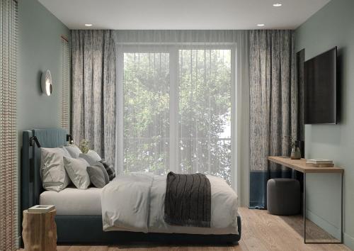 Postel nebo postele na pokoji v ubytování Vila Gaja