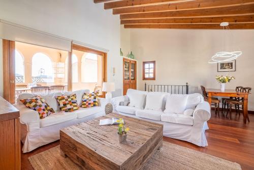 Ruang duduk di Charmantes Haus in Andratx - Casa Katja