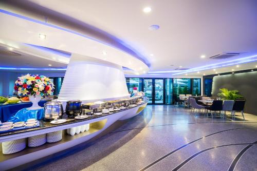 Ruang duduk di Blue Boat Hotel JC