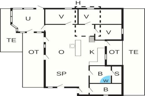 a floor plan of a house at 10 person holiday home in Dannemare-By Traum in Dannemare
