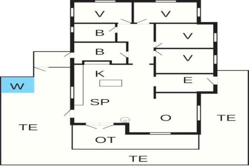 a block diagram of a house at Luxury Seaside Retreat - By Traum Ferienwohnungen in Haderslev