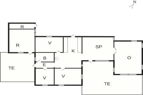 Planimetria di 5 person holiday home in Middelfart-By Traum