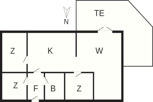 a diagram of a block with the number of neutrons at 6 person holiday home in Dannemare-By Traum in Dannemare