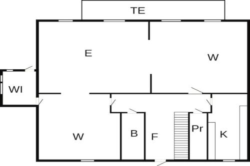 a floor plan of a house at Seaside Charm in Gedser - By Traum Ferienwohnungen in Gedser