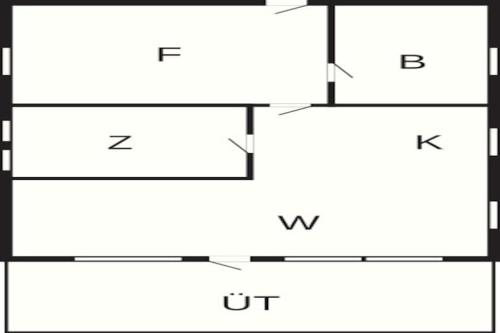 a block diagram of a membrane with two arrows at 2 person holiday home in Thyholm-By Traum in Thyholm