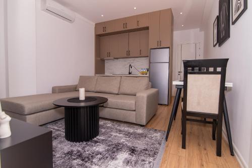 Η κουζίνα ή μικρή κουζίνα στο Tirana Dream Apartments