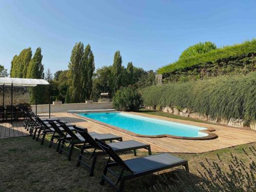 Πισίνα στο ή κοντά στο Villa in France with Private Pool & Garden