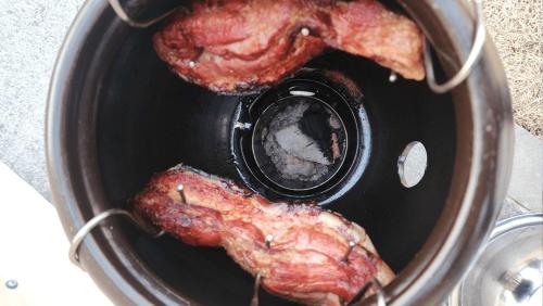 a piece of meat in a slow cooker at Taean Maru Private Pool Villa in Taean
