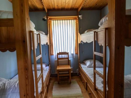 Postel nebo postele na pokoji v ubytování 4 star holiday home in SÅGMYRA