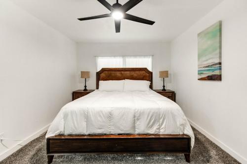 Ένα ή περισσότερα κρεβάτια σε δωμάτιο στο Residencia en Houston 3 Habitaciones 2 Baños