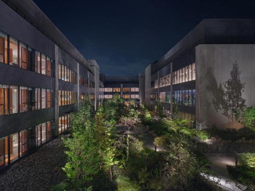 an architectural rendering of a courtyard in a building at InterContinental Yokohama Pier 8 by IHG in Yokohama
