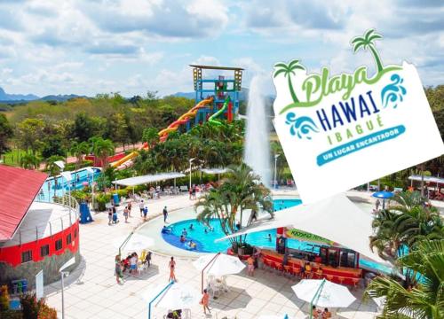 an image of a water park at a theme park at Acogedor apartamento en ibague 403 in Ibagué