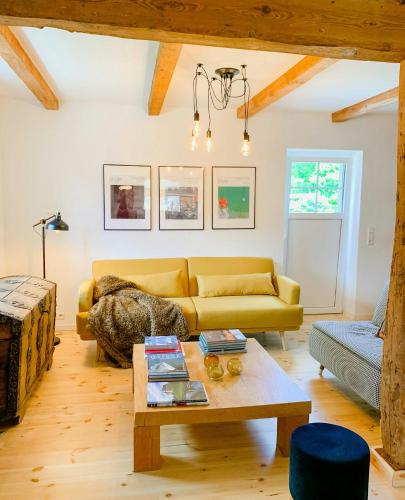 Khu vực ghế ngồi tại Cozy Holiday Home In The Mecklenburg Lake District