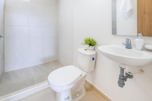 Koupelna v ubytování Apartamento Noveno Cielo