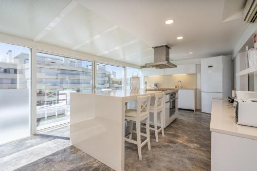 Kuchyň nebo kuchyňský kout v ubytování Marina Vilamoura Triplex