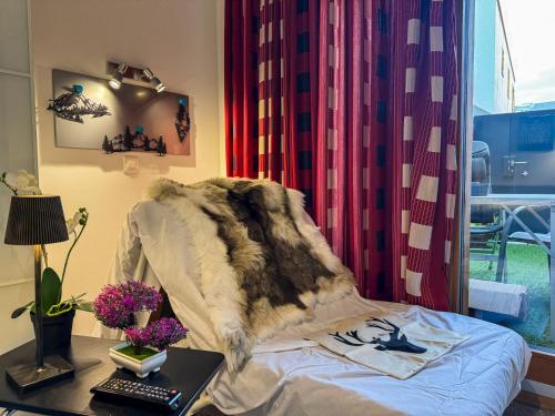 Posezení v ubytování Bequemes zentrales Apartment & Terrasse